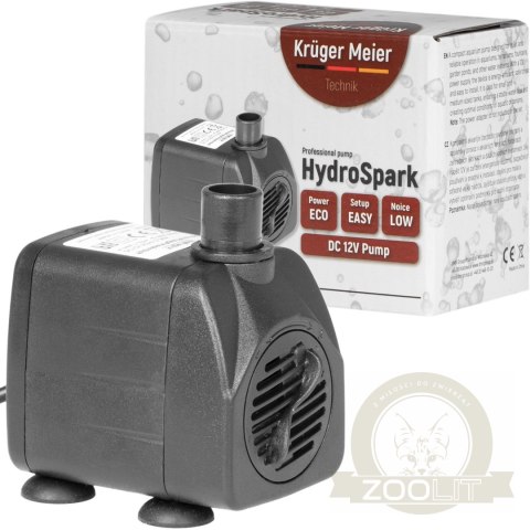 Kruger Meier HydroSpark All Connect - pompa wody 1000l/h 12V i 230V Kruger Meier HydroSpark All Connect - pompa wody 1000l/h 12V i 230V