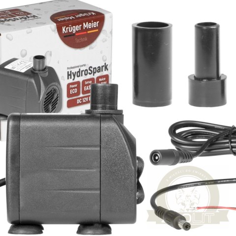 Kruger Meier HydroSpark All Connect - pompa wody 1500l/h 12V i 230V Kruger Meier HydroSpark All Connect - pompa wody 1500l/h 12V i 230V