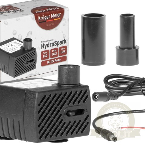 Kruger Meier HydroSpark All Connect - pompa wody 300l/h 12V i 230V Kruger Meier HydroSpark All Connect - pompa wody 300l/h 12V i 230V