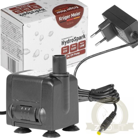 Kruger Meier HydroSpark All Connect - pompa wody 450l/h 12V i 230V Kruger Meier HydroSpark All Connect - pompa wody 450l/h 12V i 230V