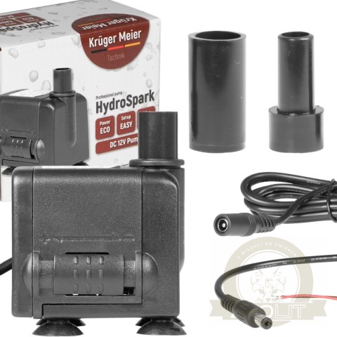 Kruger Meier HydroSpark All Connect - pompa wody 450l/h 12V i 230V Kruger Meier HydroSpark All Connect - pompa wody 450l/h 12V i 230V