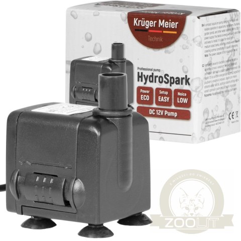 Kruger Meier HydroSpark All Connect - pompa wody 450l/h 12V i 230V Kruger Meier HydroSpark All Connect - pompa wody 450l/h 12V i 230V