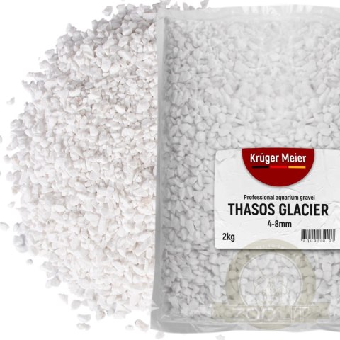 Kruger Meier Thasos Glacier 4-8 mm - Żwirek akwarystyczny 2 kg Kruger Meier Thasos Glacier 4-8 mm - Żwirek akwarystyczny 2 kg