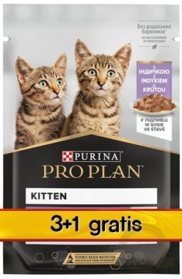 Purina Pro Plan Cat Kitten saszetka 4x85g 3+1 gratis