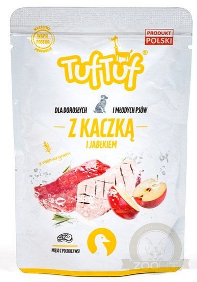 TUF TUF Kaczka z jabłkiem dla psa saszetka 500g TUF TUF Kaczka z jabłkiem dla psa saszetka 500g