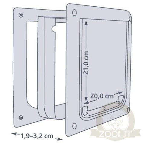 Trixie Drzwi Wahadłowe Dla Psa XS-S