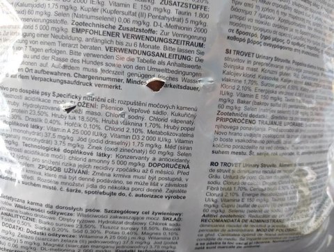Trovet ASD Urinary Struvite dla psa 12,5kg USZKODZONE OPAKOWANIE [termin ważności: 27.08.2026]