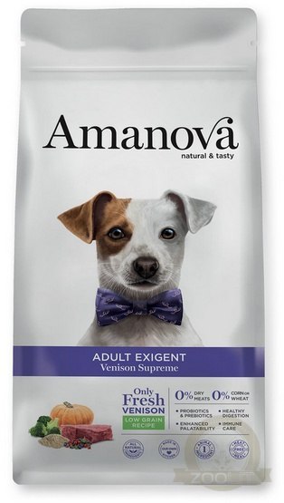 Amanova Dog Adult Exigent Venison - dziczyzna 10kg