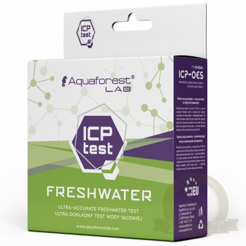 Aquaforest Test ICP Freshwater - test 23 parametrów wody online