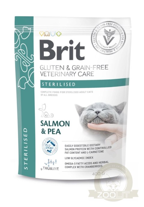 Brit GF Veterinary Diets Cat Sterilised 400g