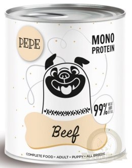 Paka Zwierzaka PEPE Beef (wołowina) puszka 800g