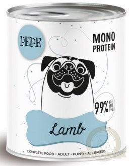Paka Zwierzaka PEPE Lamb (jagnięcina) puszka 800g