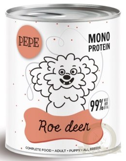 Paka Zwierzaka PEPE Roe Deer (sarna) puszka 800g