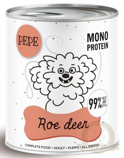 Paka Zwierzaka PEPE Roe Deer (sarna) puszka 800g