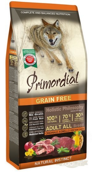 Primordial Dog Grain Free Adult Wild Boar & Lamb 2kg