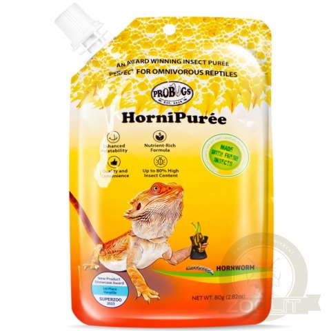 ProBugs HorniPuree 80g - kompletna dieta pokarm i witaminy w żelu dla gadów