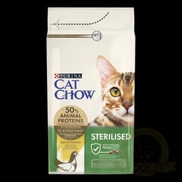 Purina Cat Chow Sterilised Bogata w Kurczaka 1,5kg + 2 Saszetki Gratis