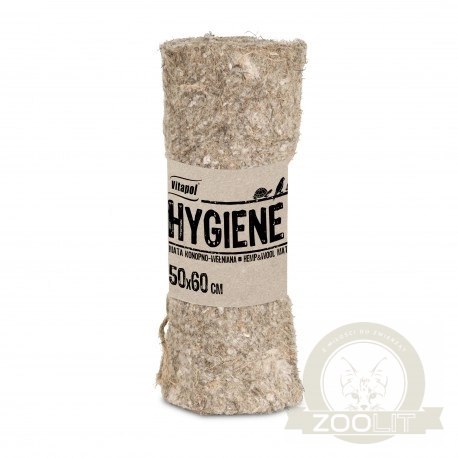VITAPOL Hygiene+ Mata Konopna z Wełną 50x60cm dla Gryzoni i Królika