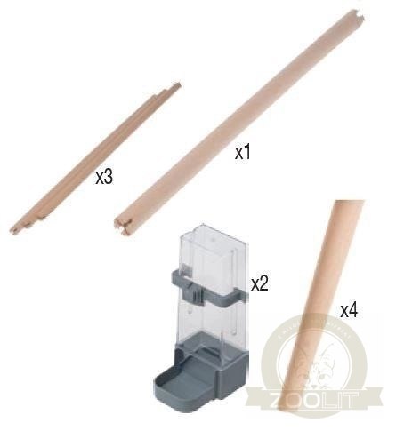 Zolux Klatka Neo Jili Dla Ptaków H80 Czarna