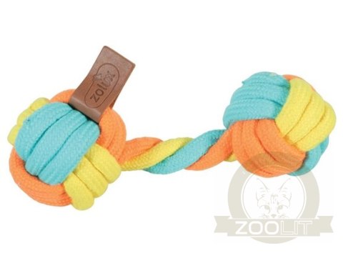 Zolux Zabawka dla psa gryzak hantel sznur Twist 18cm