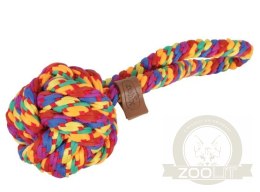 Zolux Zabawka dla psa szarpak piłka sznur Rainbow 9,5cm