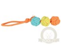 Zolux Zabawka dla psa szarpak trzy piłki sznur Twist 42cm