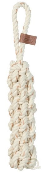 Zolux Zabawka dla psa szarpak uchwyt sznur Leather Touch 35cm