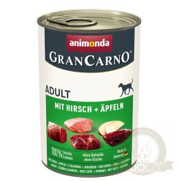 Animonda GranCarno Adult Dog Jeleń & Jabłko 400g