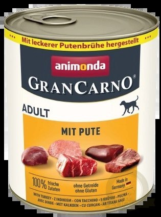 Animonda GranCarno Adult Dog Wołowina & Indyk 800g