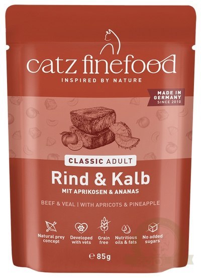 Catz Finefood Classic N.07 Wołowina i cielęcina saszetka 85g