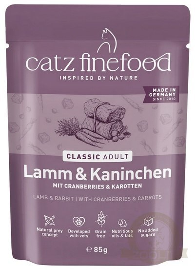 Catz Finefood Classic N.11 Jagnięcina i Królik saszetka 85g