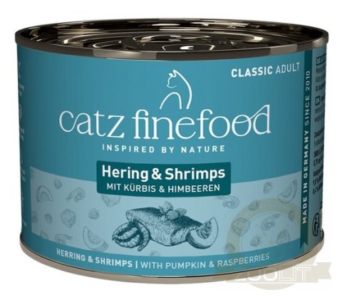 Catz Finefood Classic N.13 Śledź i Krewetki puszka 200g