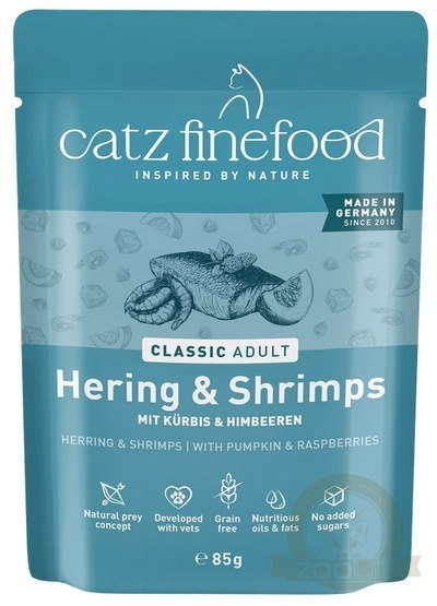 Catz Finefood Classic N.13 Śledź i Krewetki saszetka 85g