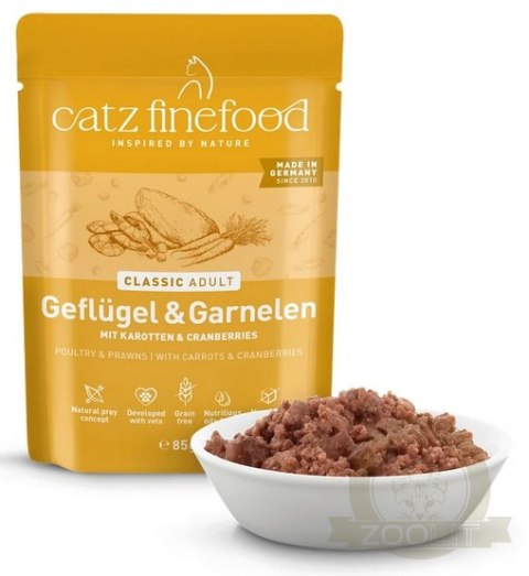 Catz Finefood Classic N.17 Drób i Krewetki saszetka 85g
