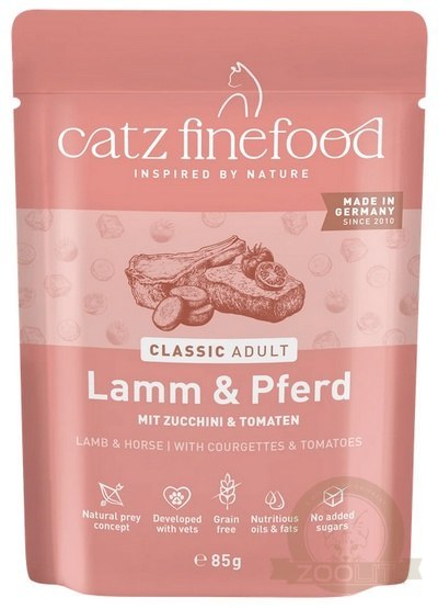 Catz Finefood Classic N.19 Jagnięcina i Konina saszetka 85g