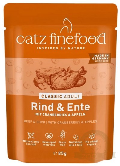Catz Finefood Classic N.23 Wołowina i Kaczka saszetka 85g
