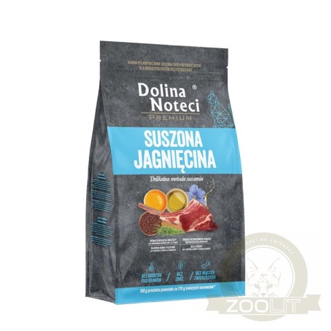 DOLINA NOTECI PREMIUM Karma Suszona Jagnięcina 2kg dla Kotów