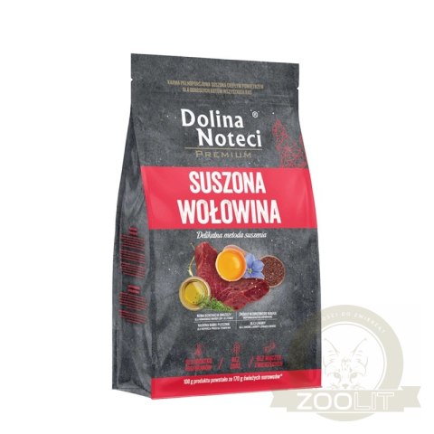 DOLINA NOTECI Premium Karma Suszona dla Kotów Wołowina 2kg