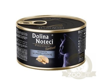 DOLINA NOTECI Premium Sterilised Bogata w Perliczkę dla Kota 185g
