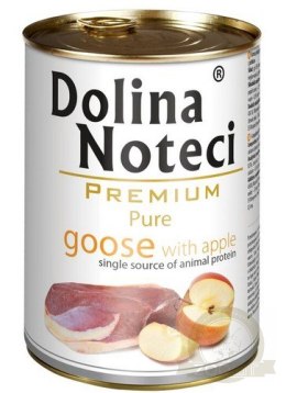 Dolina Noteci Premium Pies Pure Gęś i jabłko puszka 400g