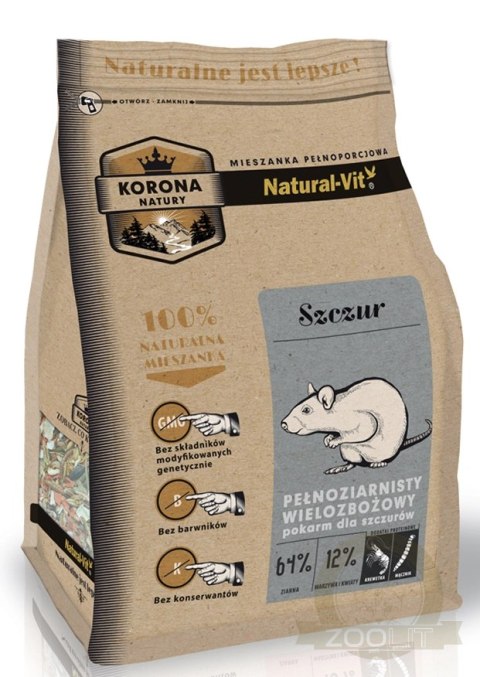 KORONA NATURY Natural-Vit Pokarm Dla Szczura 750g