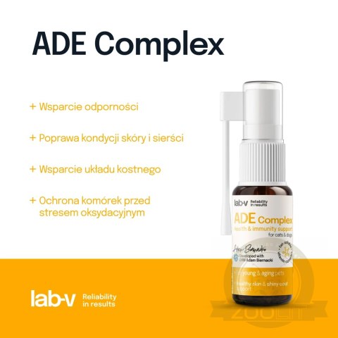 Lab-v ADE Complex Kompleks Witamin A, D I E W Formie Spreju Dla Psów I Kotów 2 x 10ml