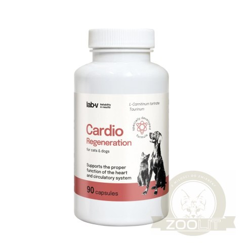 Lab-v Cardio Regeneration 90 kapsułek - wsparcie serca dla psów i kotów