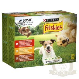 PURINA Friskies Karma dla Psów w Sosie 12x85g