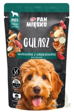 Pan Mięsko Karma mokra dla psa - Gulasz wołowina z wieprzowiną saszetka 150g
