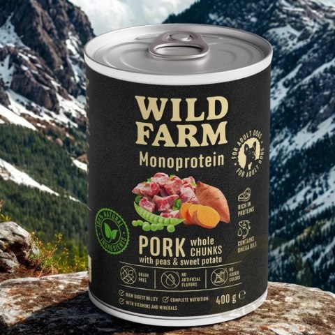 WILD FARM Monoprotein Pork 400g - hipoalergiczna karma dla psa