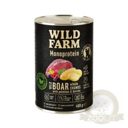 WILD FARM Monoprotein Wild Boar 400g - hipoalergiczna karma dla psa