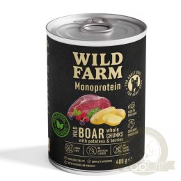 WILD FARM Monoprotein Wild Boar 400g - hipoalergiczna karma dla psa