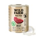 Wild Farm Pate Beef 800g - Mokra Karma z Wołowiną dla Psów