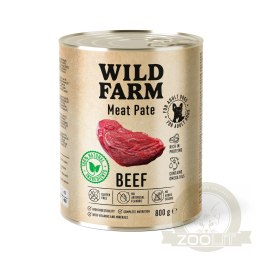 Wild Farm Pate Beef 800g - Mokra Karma z Wołowiną dla Psów